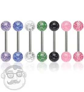 Glitter Ball Tongue Ring