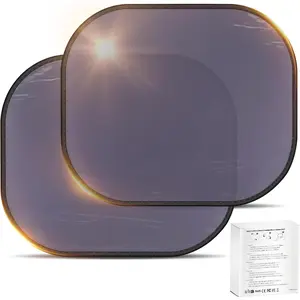 Car Window Shade(2 Pack)- Car Window Sun Shades for Baby(Static Film)- Car Sun Shade Blocker 99% UVR(18"x14")- Car Seat Sun Protection Your Baby- Side Car Window Screens for Most Cars