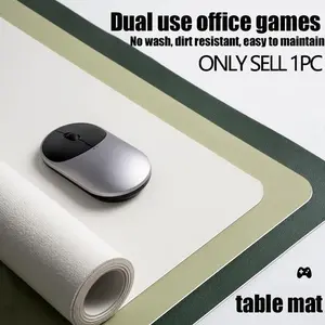 Extra Large Artificial Leather Mouse Pad, Office Desk Mat, Multiple Sizes and Colors Available, Durable and Comfortable Workspace Accessory, Desk Accessories