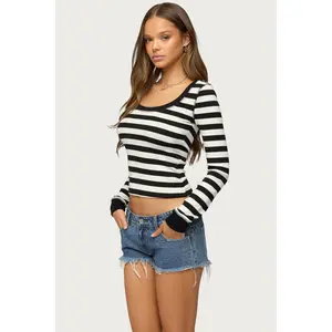 Rainey Striped Long Sleeve Top