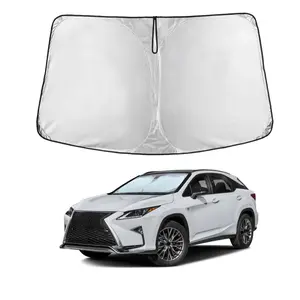 EcoNour Lexus RX 2023-2025 Windshield Sunshade 240T Polyester Custom Fit UV Protection & Heat Shield Foldable Car Visor Reflector Blocks Harmful Rays