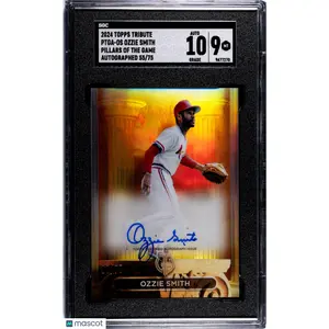 2024 Topps Tribute Ozzie Smith #PTGA-OS Pillars Of The Game SGC 9 Auto 10