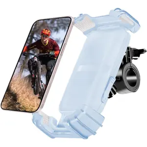 Bicycle Cell Phone Holder,Handlebar Motorcyle  Phone Holder,Handlebar Phone Clamp,1s Lock & Ultra-, Wrapped Phone Mount,Phone Stand for E-,Scooter,,ATV