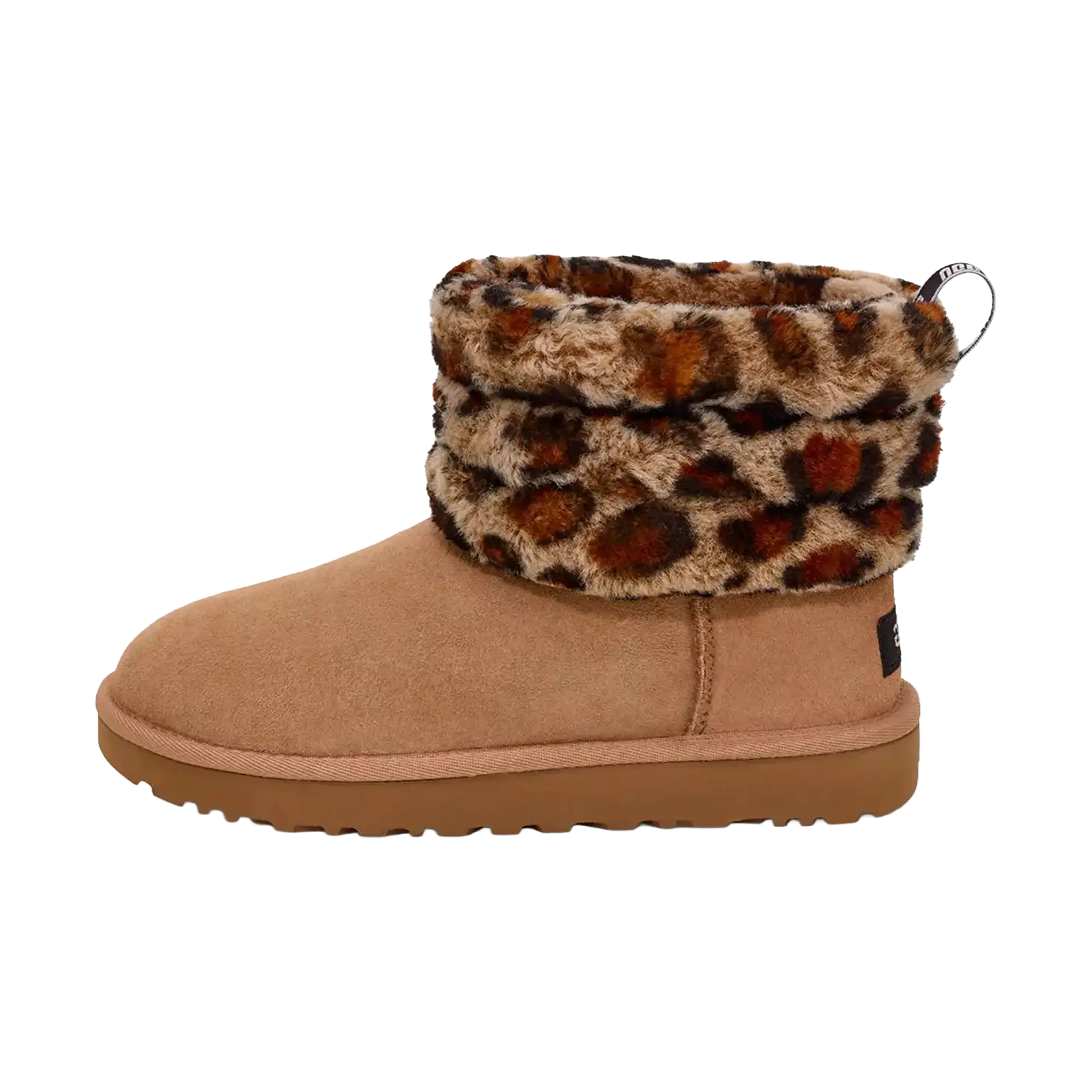 Fluff Mini Quilted Leopard Fleece Lined WMNS "Leopard Print" 1105358 AMP