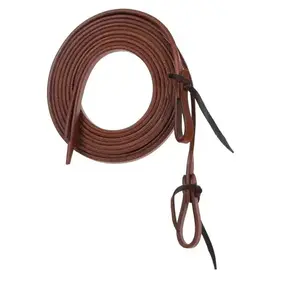 1/2" x 8' Oiled Harness Cow Leather Split Reins Training Equestrian Supplies
