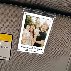 Joyrides with Loved Ones: Car Picture Display, Clear Acrylic Car Photo Frame: Durable and Stylish