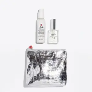 Skien Silver Croc Travel Bag