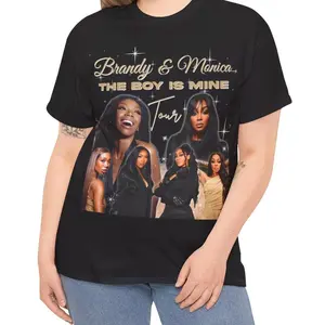 [SALE UP TO 45%] Brandy and Monica Tour T-Shirt - The Boy Is Mine Concert Tee