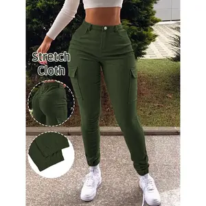 Women’s denim jumpsuit overalls with functional pockets, casual street fashion design for daily wear; ladies’ bottoms suitable for all seasons