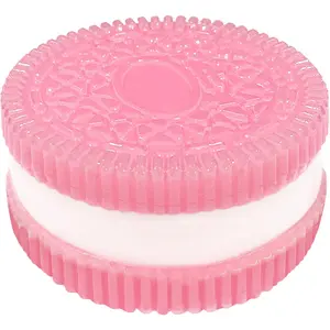 Biscuit Stress Relief Toy,Pinching Sandwich Simulation,Ultra-Soft Decompression Venting Toy Fun and Effective Stress Relief for All Ages Perfect for Home Office or Travel (Pink)