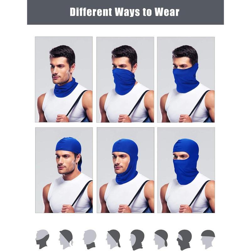 9 Pcs Ski Mask for Men Full Face Cover UV Sun Protection Face Mask Windproof Balaclava for Outdoor Motorcycle Cycling