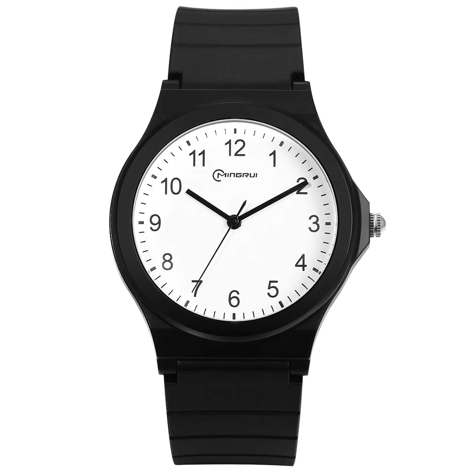 OIDEA Simple Waterproof Unisex Watch: Student Time Analog Wrist Watch Soft Silicone Band Easy Read Arabic Numeral Scale Wristwatch, Unisex Appeal, Quartz Watch, Arabic Numbers summerwins