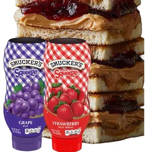 J.M. Smucker Strawberry & Grape Jelly Squeeze Bottle 20 Oz Each