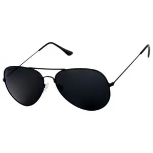 BLACK RETRO VINTAGE SUPER DARK LENS POLICE PILOT UV SUNGLASSES METAL FRAMES