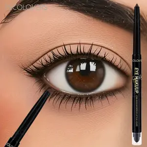 1PC Dual-Ended Waterproof Longwear Eyeliner Pencil-Smudge-proof, Eyeliner For Waterline, Easy-Glide Matte Formula in Black/White/Brown, Soft Texture for Bold Eye Looks, Perfect Valentine’s & Mother’s Day Gift