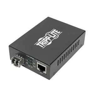 Tripp Lite TRL-N785P01LCMM1 Fiber to Ethernet Multimode Media Converter with LC Duplex - POE Plus Device Up to 550 m, Black