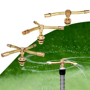 3pcs Sprinkler, 2/3/4 Arms Automatic Rotary Sprayer, 360 Degree Rotation Irrigation System Sprinkler Head, Water Saving Sprayer for Garden Yard Lawns