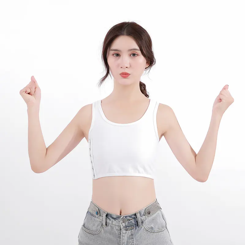 Transgender Tomboy FTM Chest Binder Adjustable Affordable Mesh Breathable and Strong Compression Tank Top Trans Bra Binder