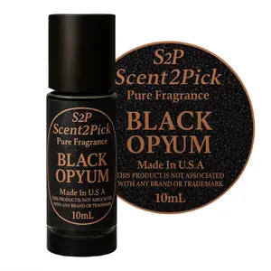 BLACK OPYUM ROLL-ON SCENT OIL - 10ml Alcohol-Free Long-Lasting Oil-Based Fragrance in Travel-Friendly Roller Bottle