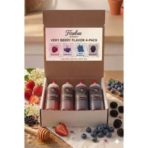 Very Berry Flavor Four Pack Firebee Crafted Honey