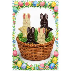 Solid Chocolate Easter Bunnies