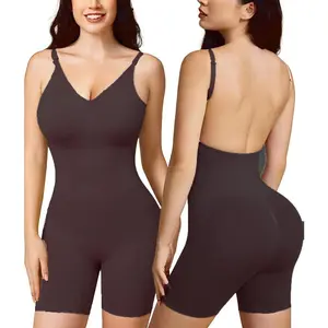 Ladies are shaped in a jacket -thigh slimming, abdominal control, buttocks, knitted fabrics, solid colors
