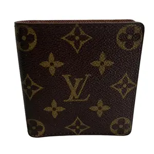 Pre-owned Louis Vuitton canvas Small Leather Goods Monogram bifold wallet 302