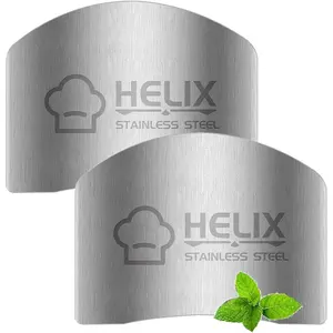 2 count Finger Guard for  aid, Kitchen Tool, Stainless Steel  Protector, Adjustable Hand Protect Fingers, Avoid Hurting, Slicing and Chopping,