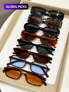 Elegant Vintage Women's Sunglasses, 8 Pairs Small Frame Sunglasses Set, Casual Sunglasses, Perfect for Self-Driving, Picnics, Camping, Stylish and Retro Design
