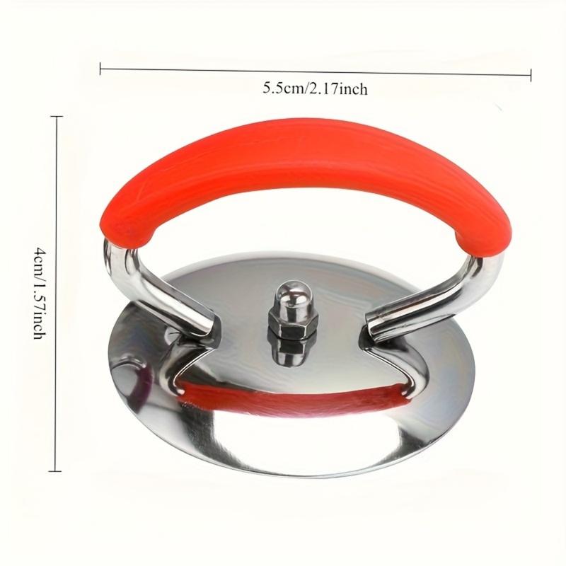 2pcs Stainless Steel Pot Lid Handle Set with Silicone Heat-Resistant Grip and Installation Screws - Cookware Replacement Top Handle, Durable Pot Lid Accessories for Kitchen Cooking Equipment