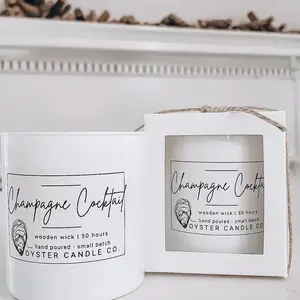 Oyster Candle Company - Signature Candle -Champagne Cocktail