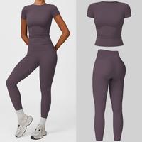 Short Sleeve Set - Eggplant Purple