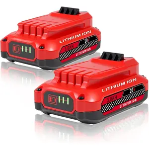High-quality upgraded version, 2-pack of 3.0Ah batteries, suitable for Craftsman 20V cordless power tools, compatible with Craftsman CMCB205, CMCB204, CMCB206, CMCB202, CMCB201 and other models.