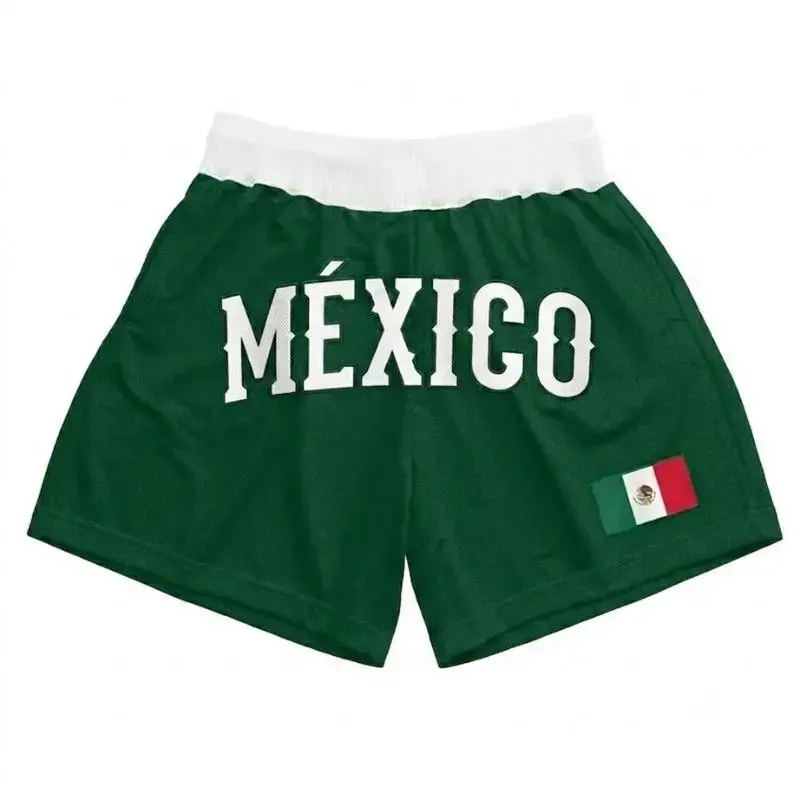Mexican Pride Mesh Shorts for Youth & Adults – Lightweight Breathable Athletic Shorts with Fun Trendy Prints, Quick-Dry Comfort Fit, Elastic Waistband, Perfect for Baseball Training, Gym Workouts, Sports Z10