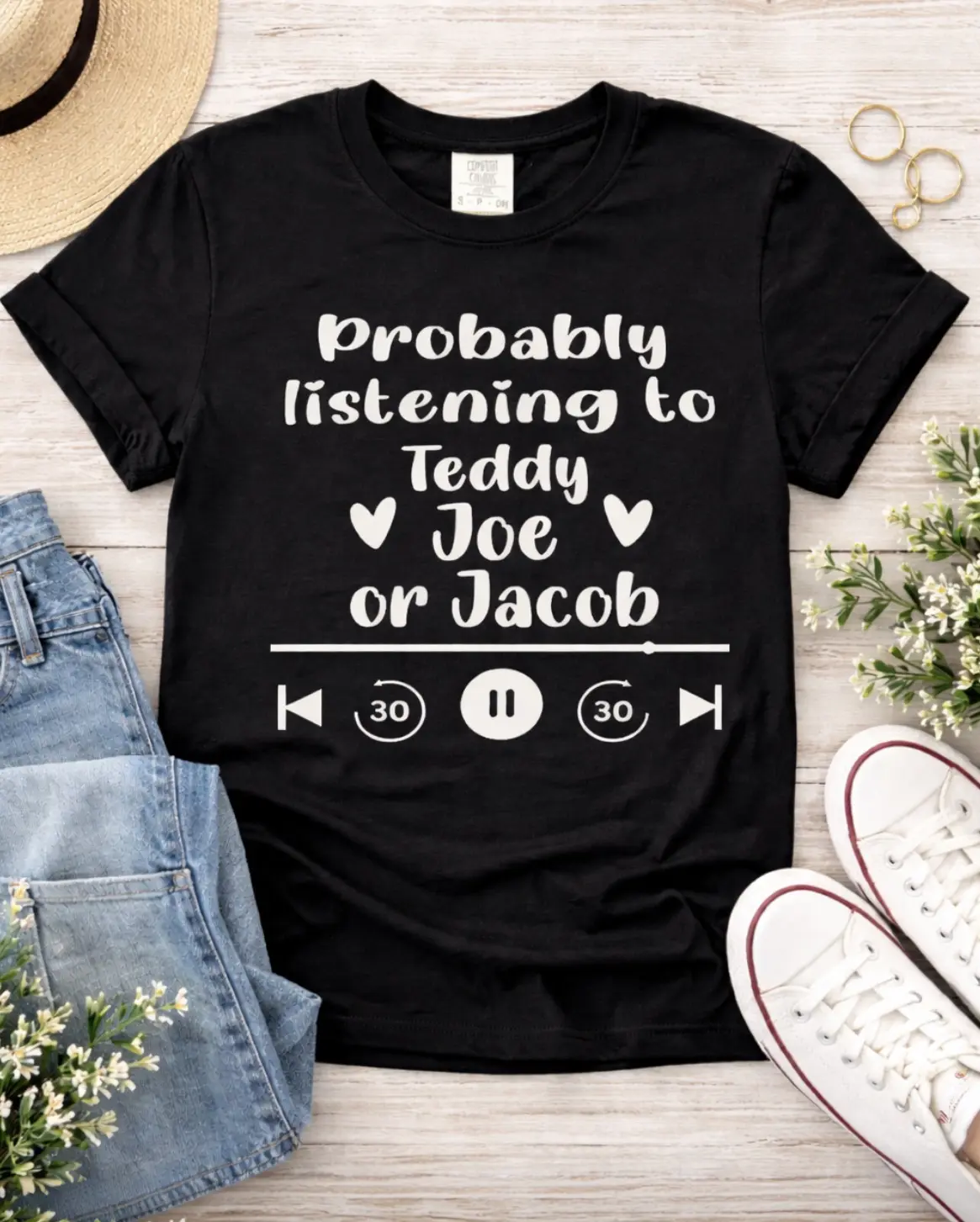Probably listening to Teddy, Joe or Jacob!  Audiobook Narrator T-Shirt Dark Romance Booktok for Audiobook Enthusiasts Comfortable Soft Top for Womenswear Perfect Gift or Personal Wear