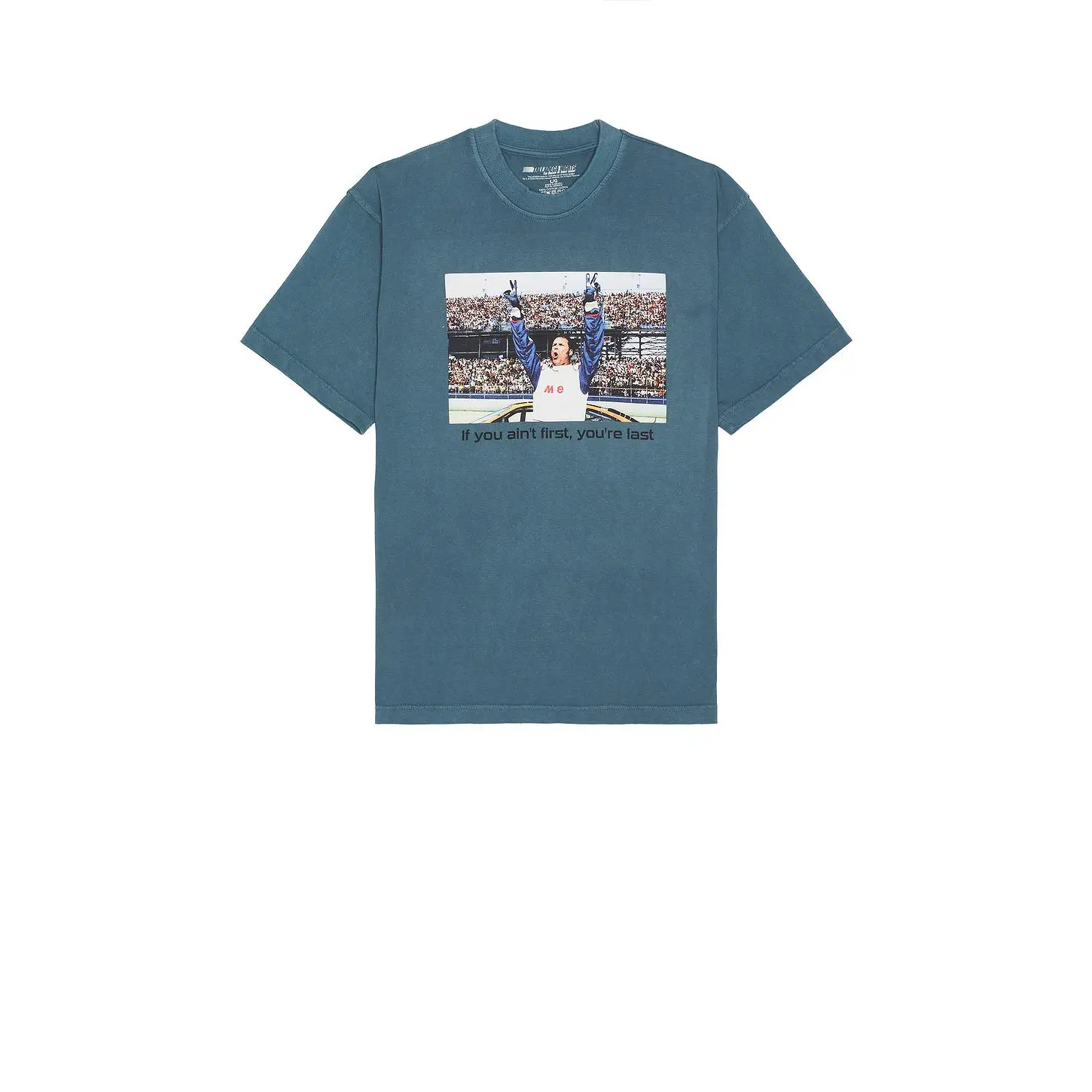 Philcos Talladega Nights If You Ain't First, You're Last Boxy Tee in Blue Pigment Unisex