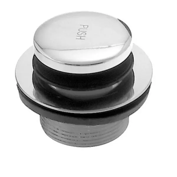 Westbrass D3323-26 Tip-Toe Bath Drain with Plunger, 1.38 in. Size, Polished Chrome Finish