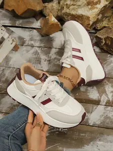 Women's Fashion Thick Sole Sports Shoes, Breathable Walking Shoes, Lightweight Walking Shoes, Comfortable Support, Casual Sneakers for All Seasons, Daily Wear Shoes, Shoes Outdoor