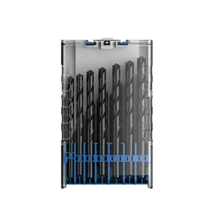 19 PCS Industrial Grade Premium HSS Twist Drill Bit Set, 1-10mm 0.5mm Increment Full Size High Precision Drill Bits for Metal Steel Wood, Professional Power Tool Kit with Storage Case