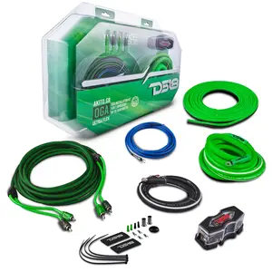 0-GA Amplifier Installation Wiring Kit - Green 0-GA Amplifier Installation Wiring Kit - Green
