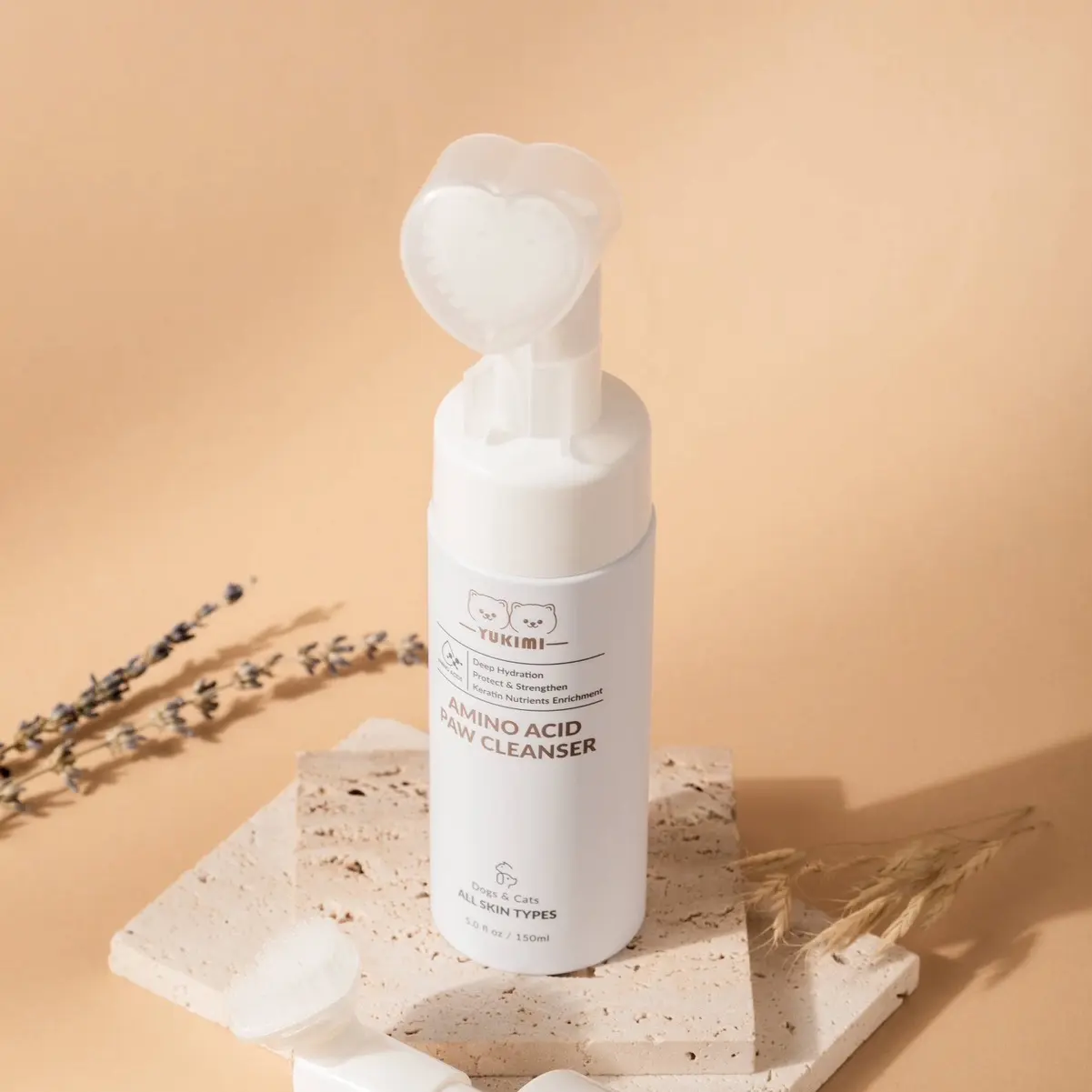 YUKIMI Amino Acid Paw Cleanser (Heart-Shaped) for Dogs and Cats