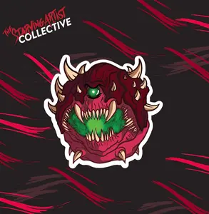 Cacodemon DOOM Sticker / Vinyl DIe-Cut Sticker Water Resistant UV Resistant