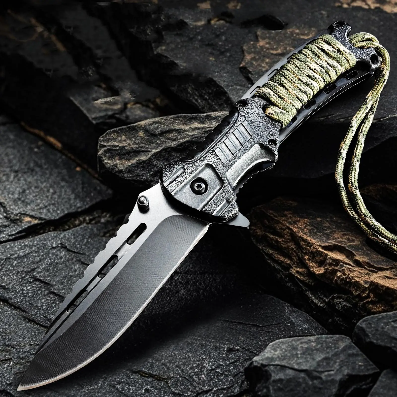 High - carbon steel cutting kitchen knives, sharp multifunctional folding knives. A portable multi - functional household knife suitable for kitchens, as well as camping and barbecuing. Gifts under 20 yuan, men's gifts. Father's Day gifts