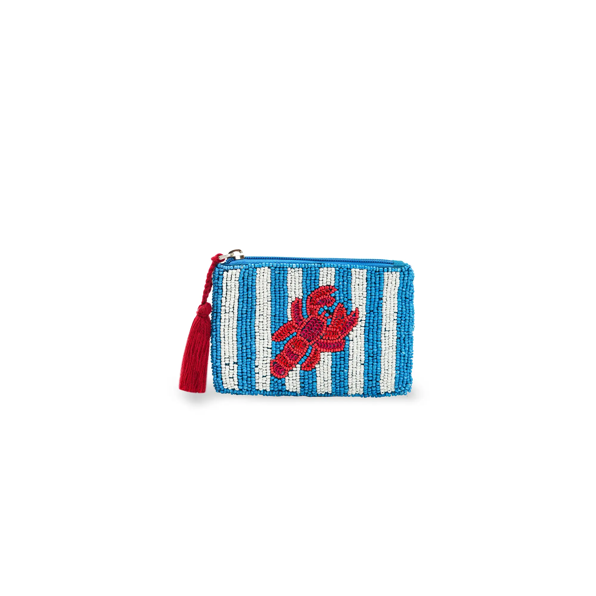 America & Beyond Women's Coastal Beaded Clutch Pouch, Stylish Wristlet Accessory for Women's Luggage & Bags