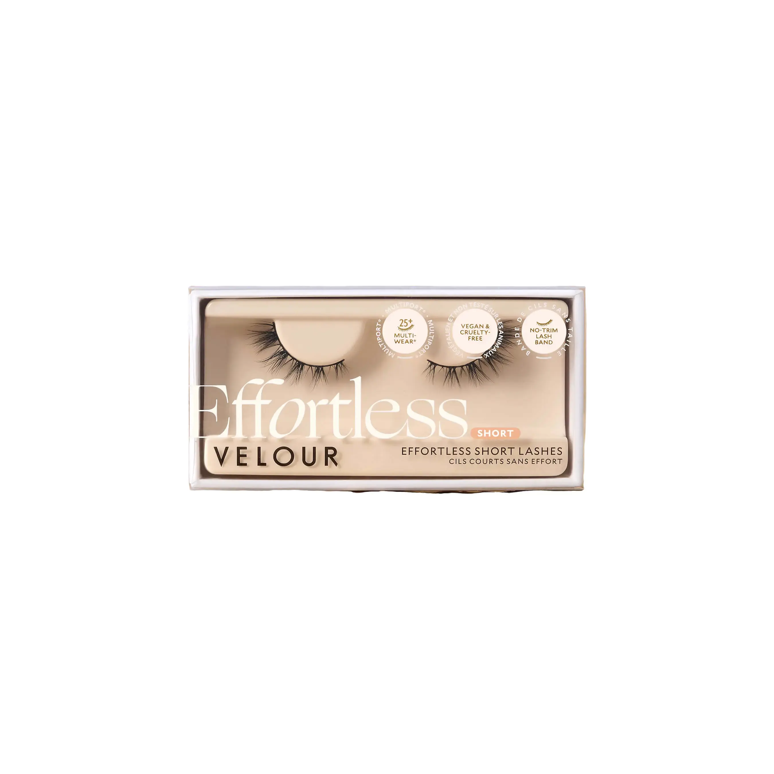 Effortless Baby Girl Short Natural Flare Criss-Cross Eyelashes
