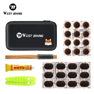 WEST BIKING Multifunctional Portable Bicycle Tool Kit. Tire Patch, Tire Lever, Bike Bicycle Tire Repair Tool Kit