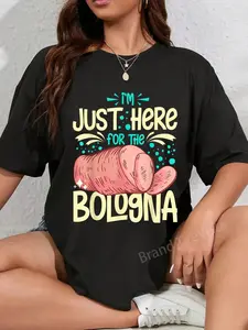 100% Cotton Bologna Meat Italy Sandwich Sausage Baloney Fried T-Shirt