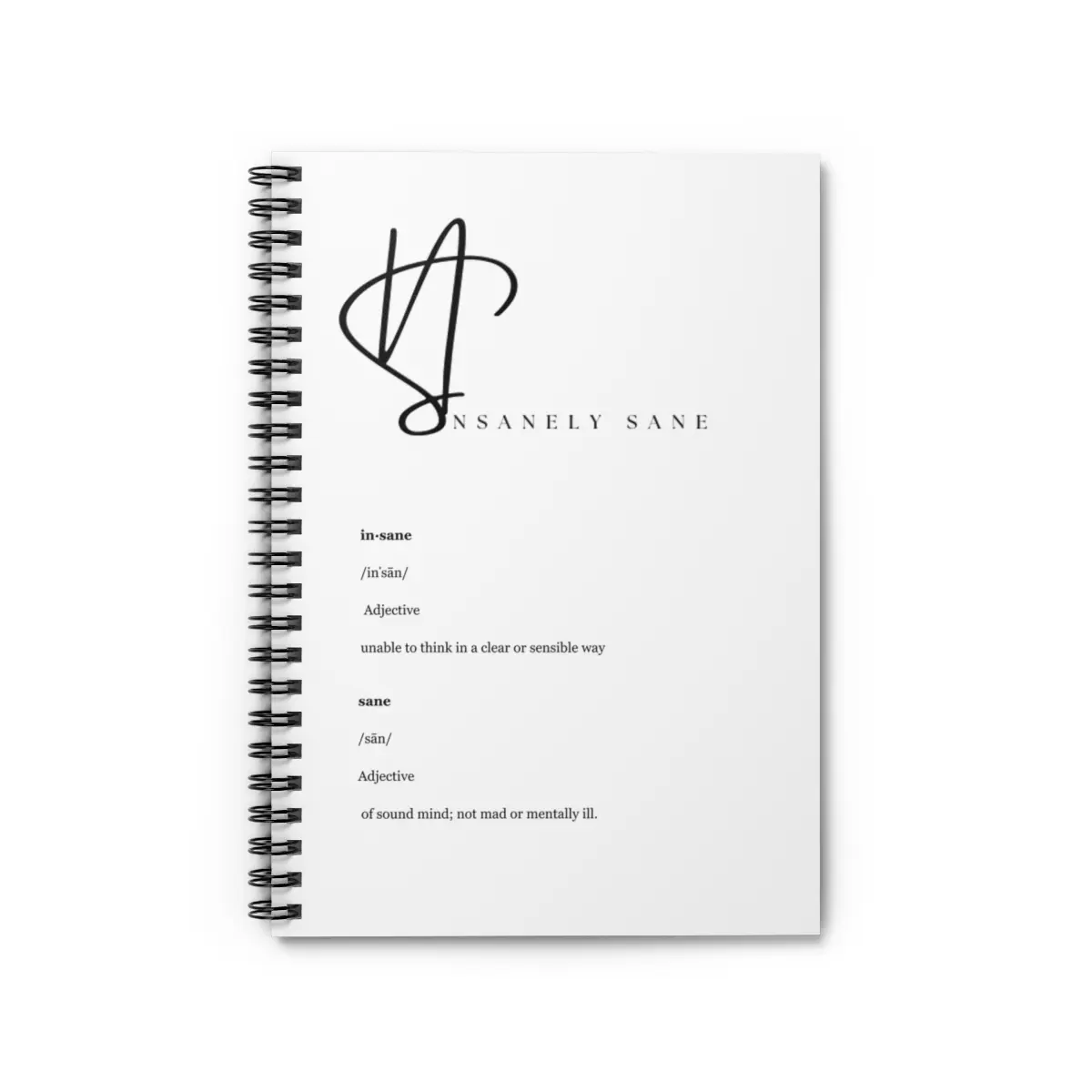 Nurse Notebook - Definition of Insane