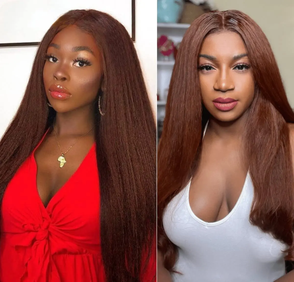 13X6 Synthetic Lace Front Wig 26 inches Kinky Straight Lace 