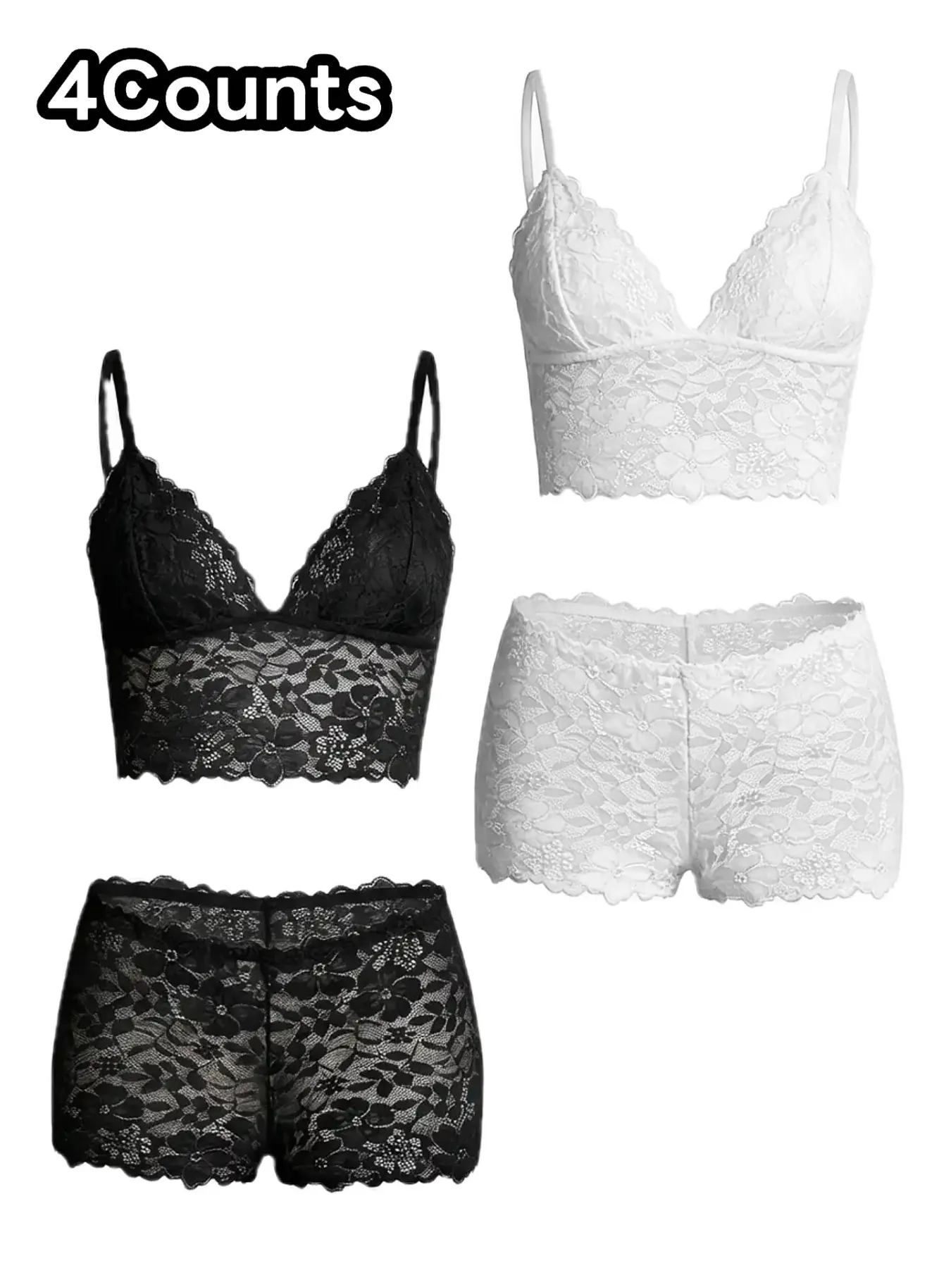 Women's No Underwire Bralette Set Lingerie Underwear, Sexy Transparent Lace  Design, Ultimate Comfort, Medium Support & Fit, Fashionable Chic Daily  Wear, Multiple Sizes Availablegifts for her - TikTok Shop